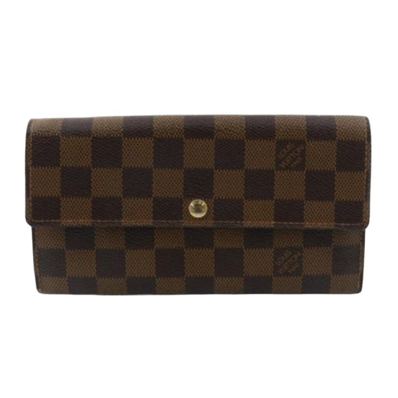 Louis Vuitton-Damier Folded Long Wallet (0137) - Picture 1 of 4